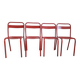 Set of 4 Tolix T1 chairs by Xavier Pauchard, vintage 1960.