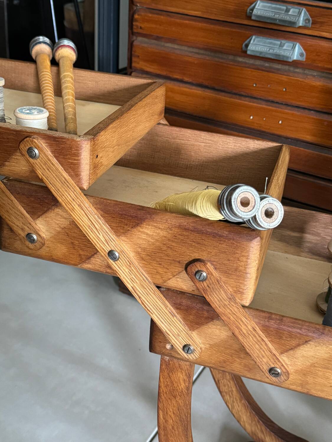 Old vintage woodworker