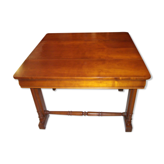 Table with a pane of cherry solid wood