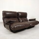 Ligne Roset Marsala - Canapé 2 places - Cuir marron