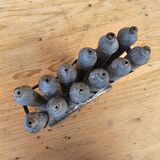 Old sheet metal candle mold