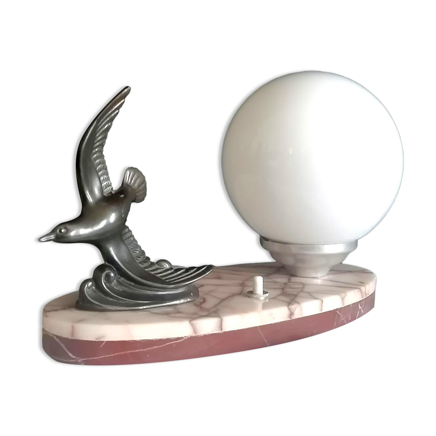 Art Deco bird night light lamp