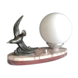 Art Deco bird night light lamp