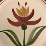 10 Longchamp dessert plates, floral model