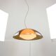 Lampe Space Age en forme d'ovni marron rare de Guzzini, années 1970