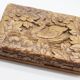 Carved wooden swan jewelry box