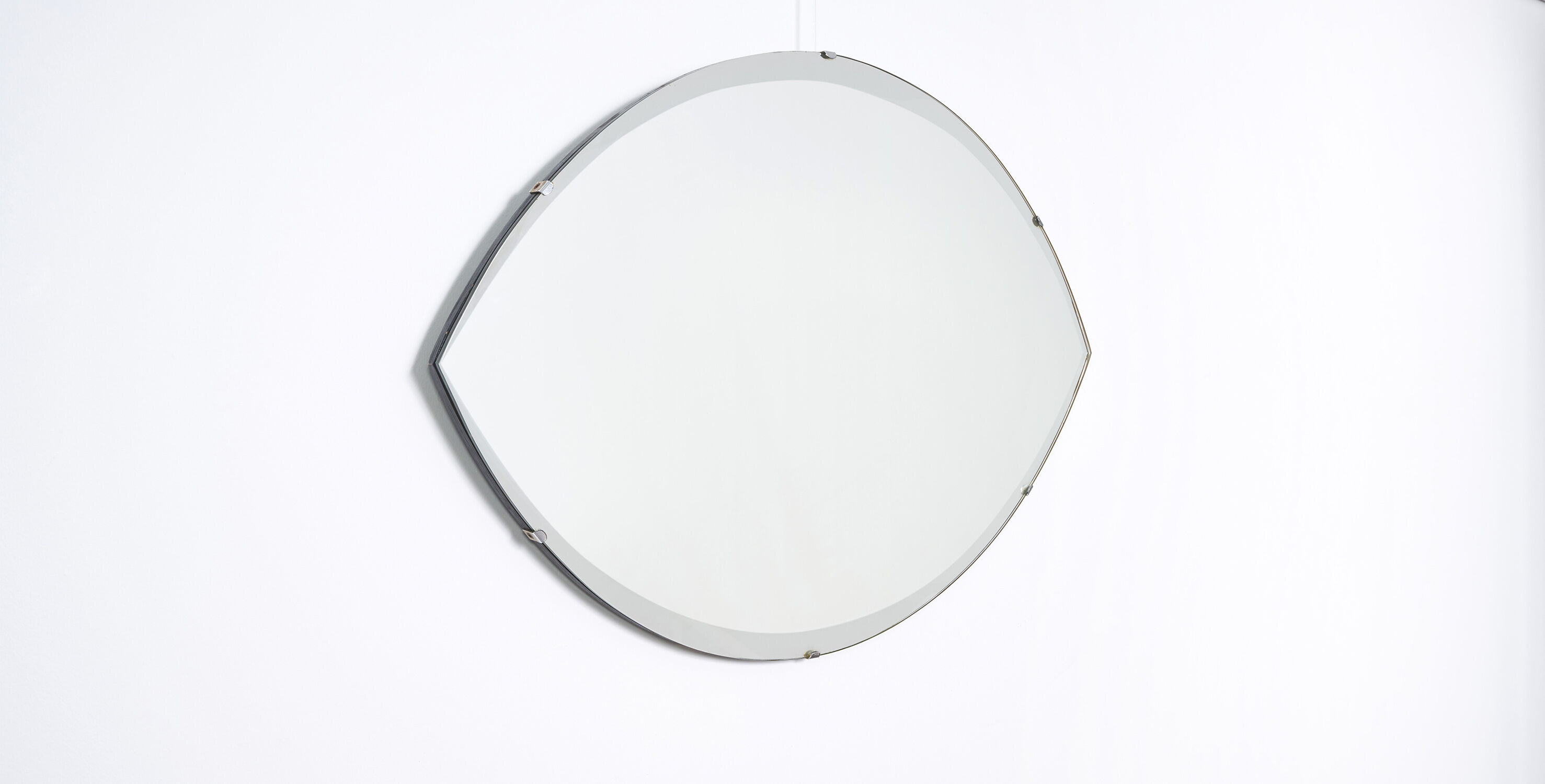 Beveled mirror in the shape of eye 1950 65x46cm