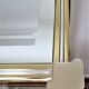 Italian design shelf chrome gilded metal and mirror glasses 70s