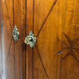 Curved notch in louis xv period marquetry stamped j.b galet