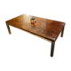 Coffee table - gold metal base with a beautiful patina