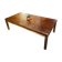 Coffee table - gold metal base with a beautiful patina