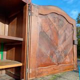 Armoire 19 ème en noyer 2 portes 2 tiroirs