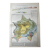 Old geological map of the Paris Basin 55x37.5cm
