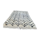 Berber carpet Beni Ouarain ecru and black, 325 x 202 cm