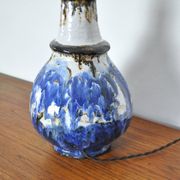 Glazed ceramic handmade Danish Mid-Century Modern Table Lamp