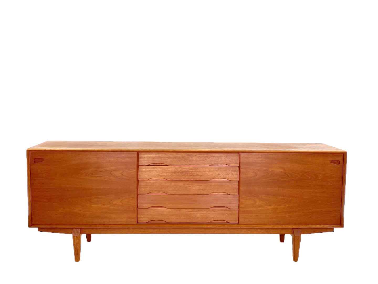 Vintage teak sideboard by Henry Rosengren Hansen for Skovby Mobelfabrik 1960s