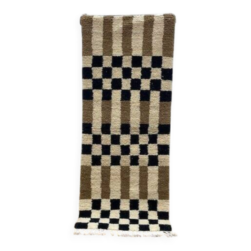 Tapis berbère beni ouraine en laine taille 1,5/2,5 m