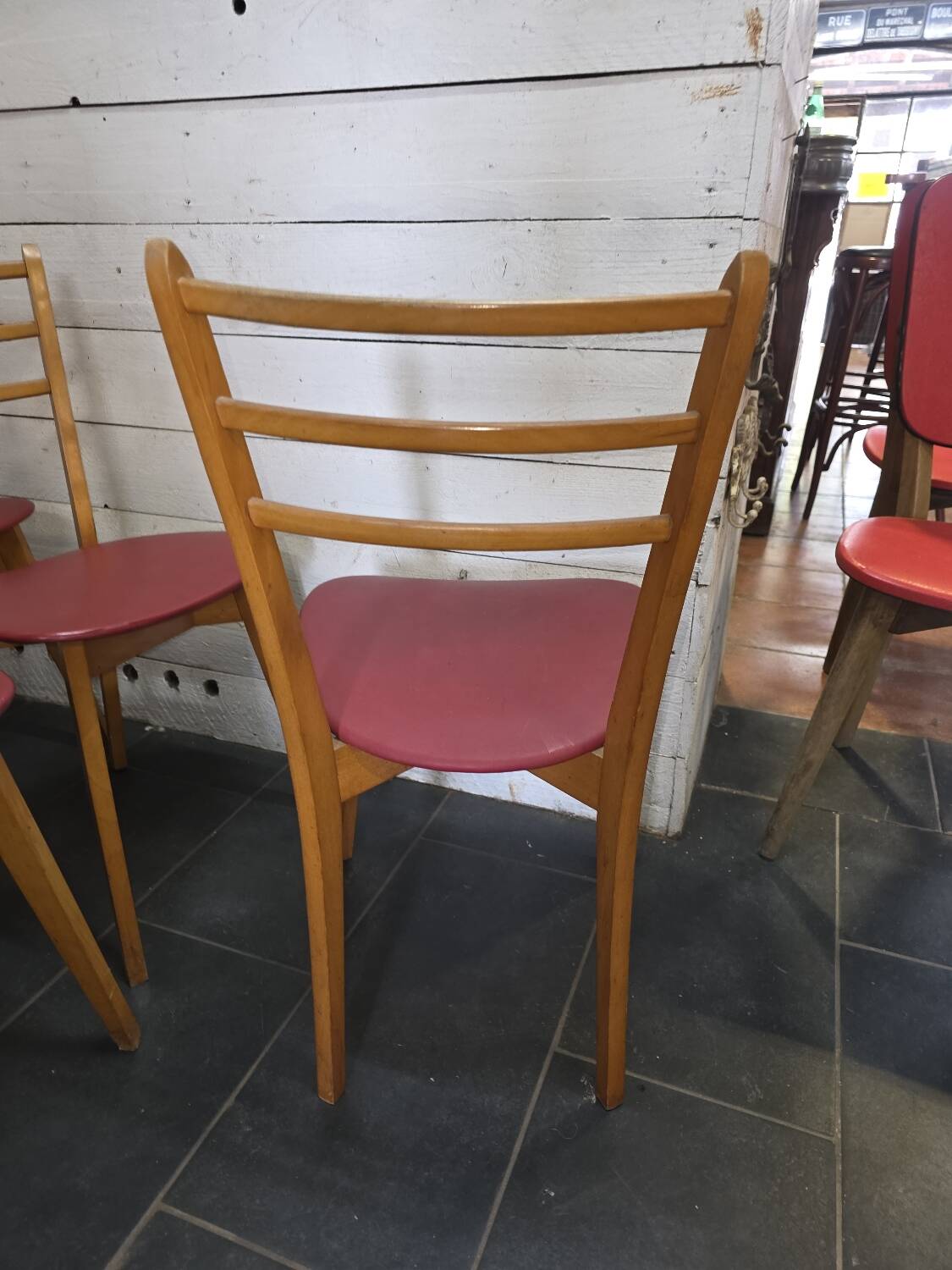 6 chaises vintage années 60