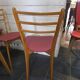 6 chaises vintage années 60
