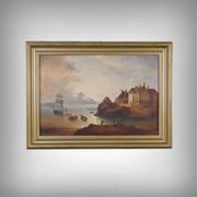 "Tableau 'Light on the Port', French school of the 19th century"