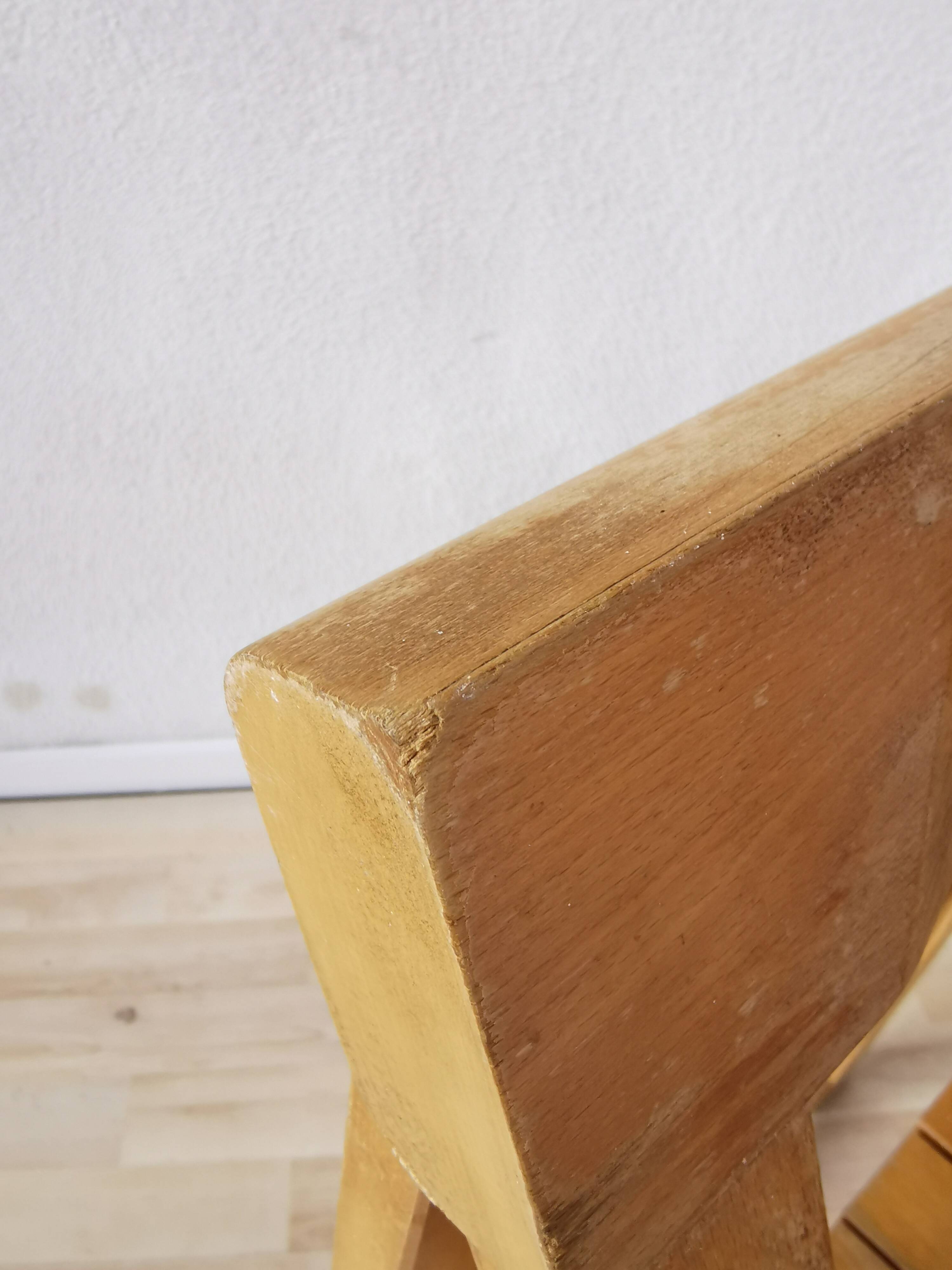 Vintage Trieste Folding Wooden Chair by Aldo Jacober, 1970s