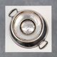 Art deco Silverplated champagne cooler with Patinated Surface, France 1920s