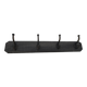 Wall-mounted coat rack with 4 hooks
