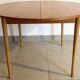 Table de repas scandinave en palissandre clair des années 60
