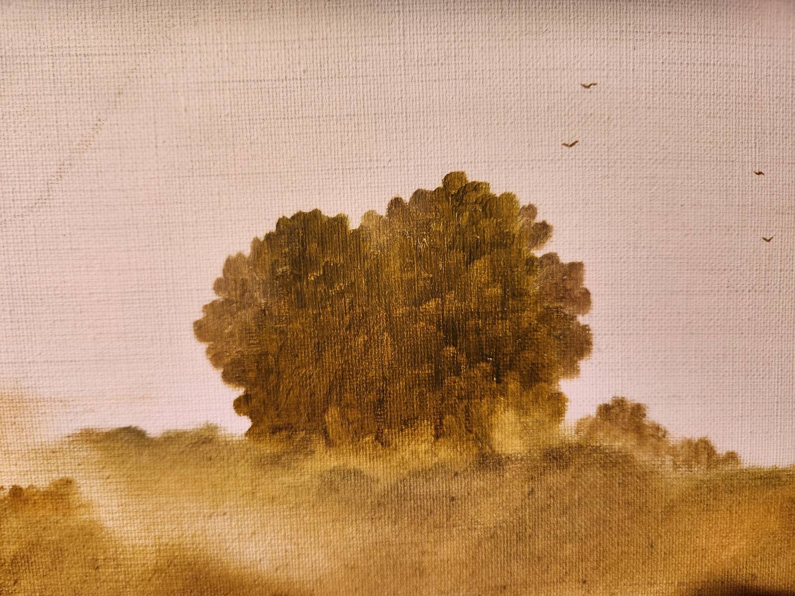 Dreamlike oil painting on canvas by Jean Guy Berlanger