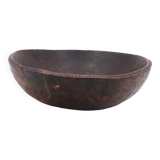 African culbuto dish in wood, 70s