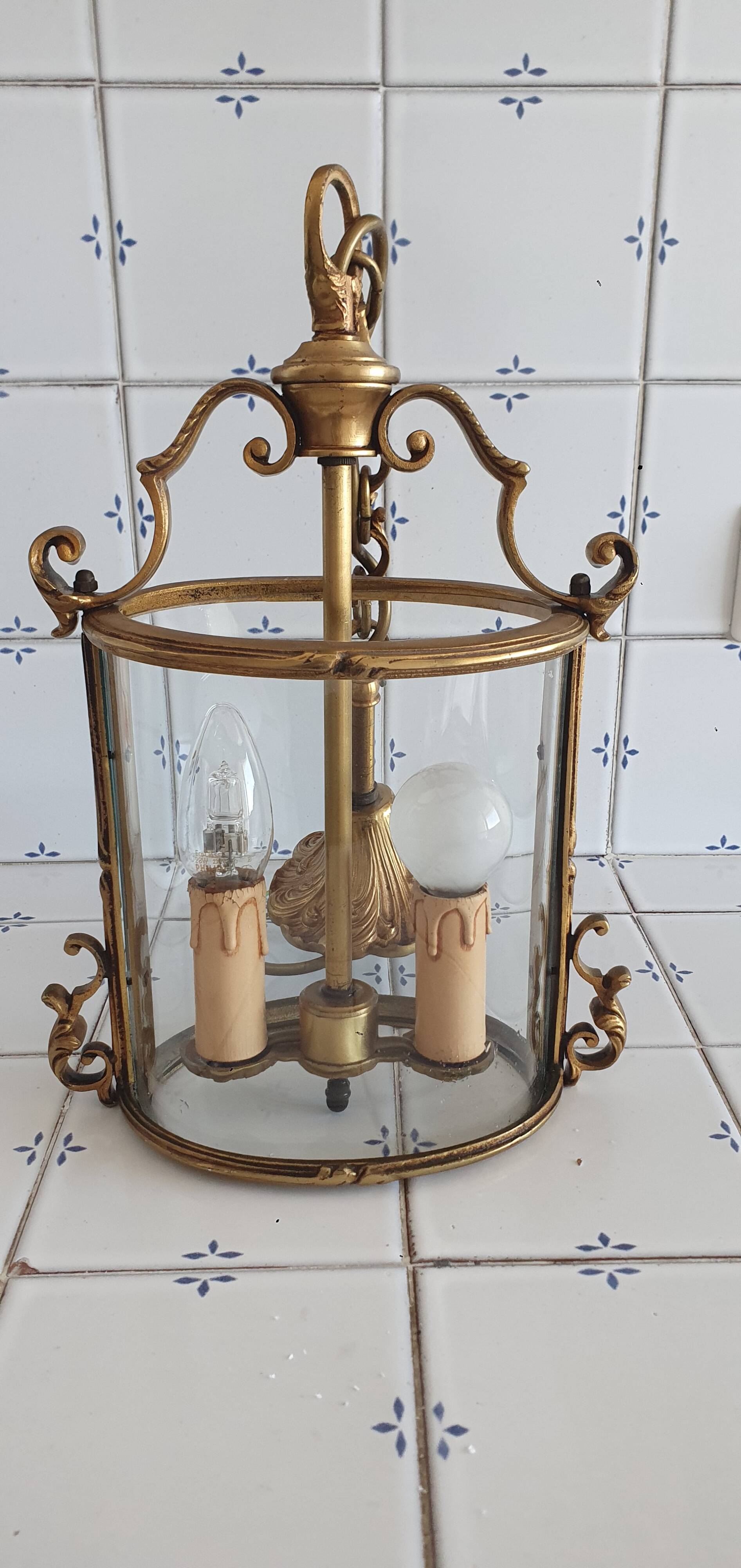 Louis XV style oval lantern from the 20th century