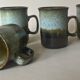 Quatre tasses en grès écossais Dunoon