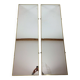 Paire de miroirs dorés 70's , 120 cm