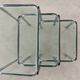 Nest tables in glass and vintage metal - 1970s