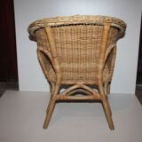 Petit fauteuil en rotin Chaise d'enfant Poupée
