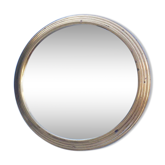 Mirror round brass 24,5x24,5cm