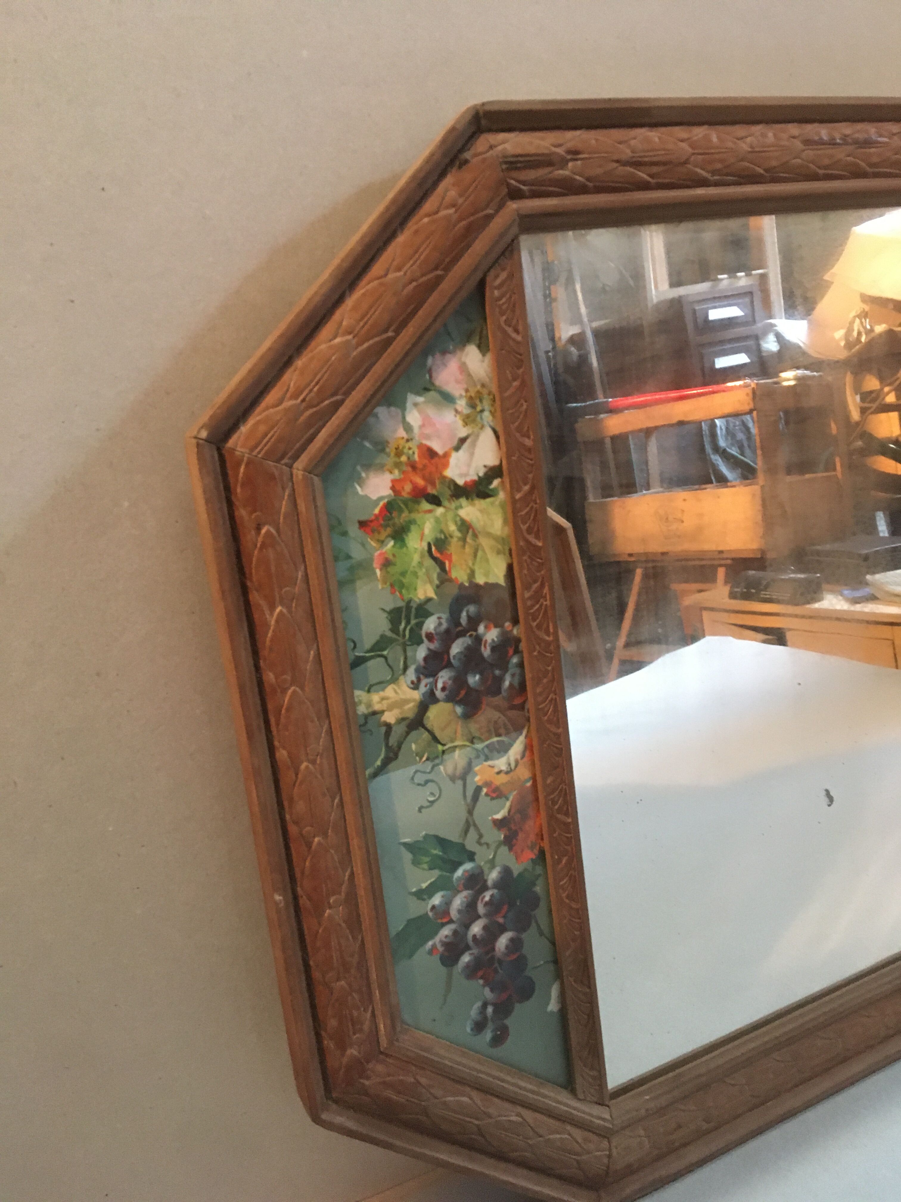 Old art nouveau mirror