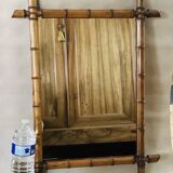 Grand miroir mural en Bambou époque XIXe (livrable)