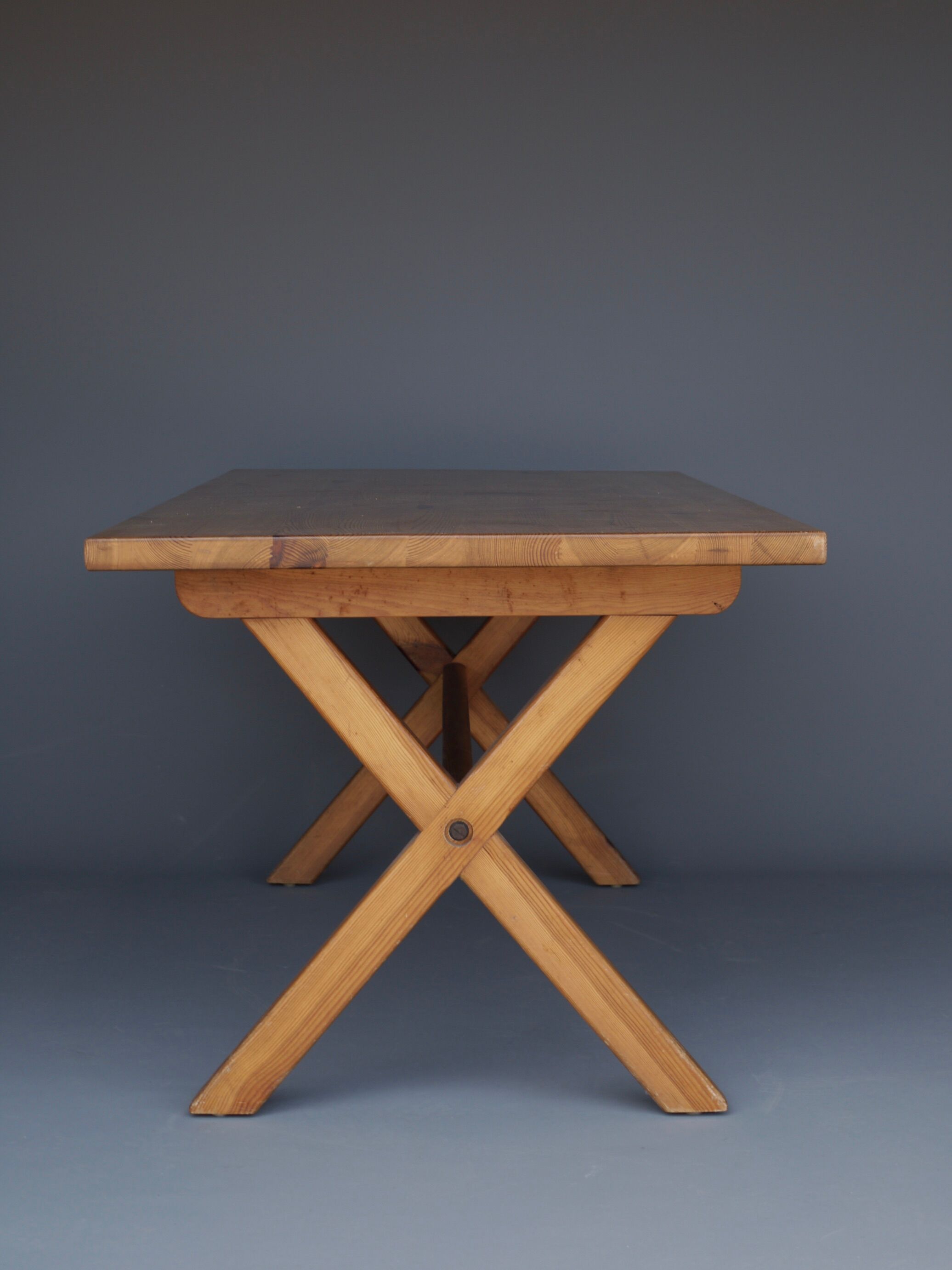 Scandinavian pine dining table 1960s