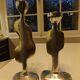 Pair of large candlesticks by David Marshall