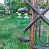 Porte manteau en bambou ancien vintage
