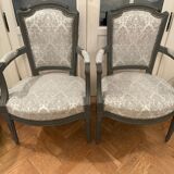 Paire de fauteuils cabriolets Louis XVI