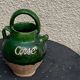 Ancient gargoulette in Corsican green glazed earth
