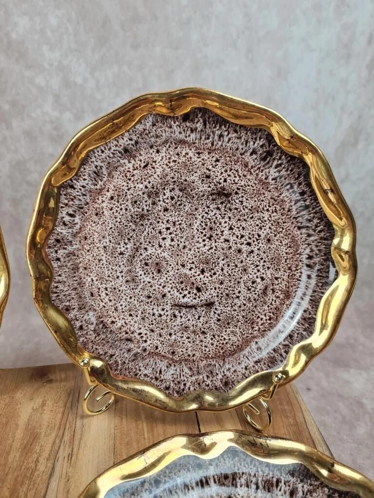 Set of 6 dessert plates – Marius Giuge Vallauris – Rare pieces & collection