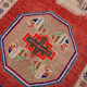 3x7 short vintage oushak runner rug