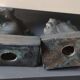 Pair of Horse Bookends with Flaming Manes. Ceramic.