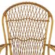 Vintage Set Rattan Chairs Armchairs Table Boho Design Sixties