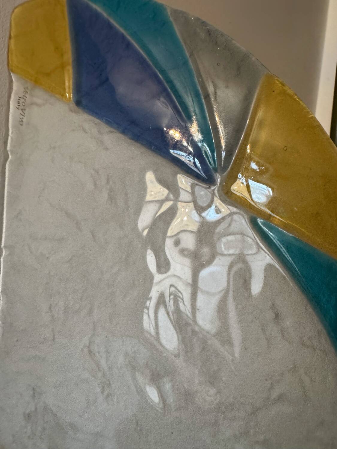 Murano glass wall lights from the 80s