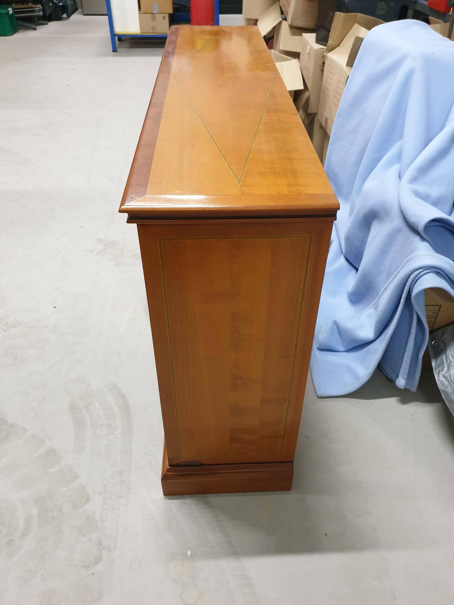 Console - shelf - library in cherry wood