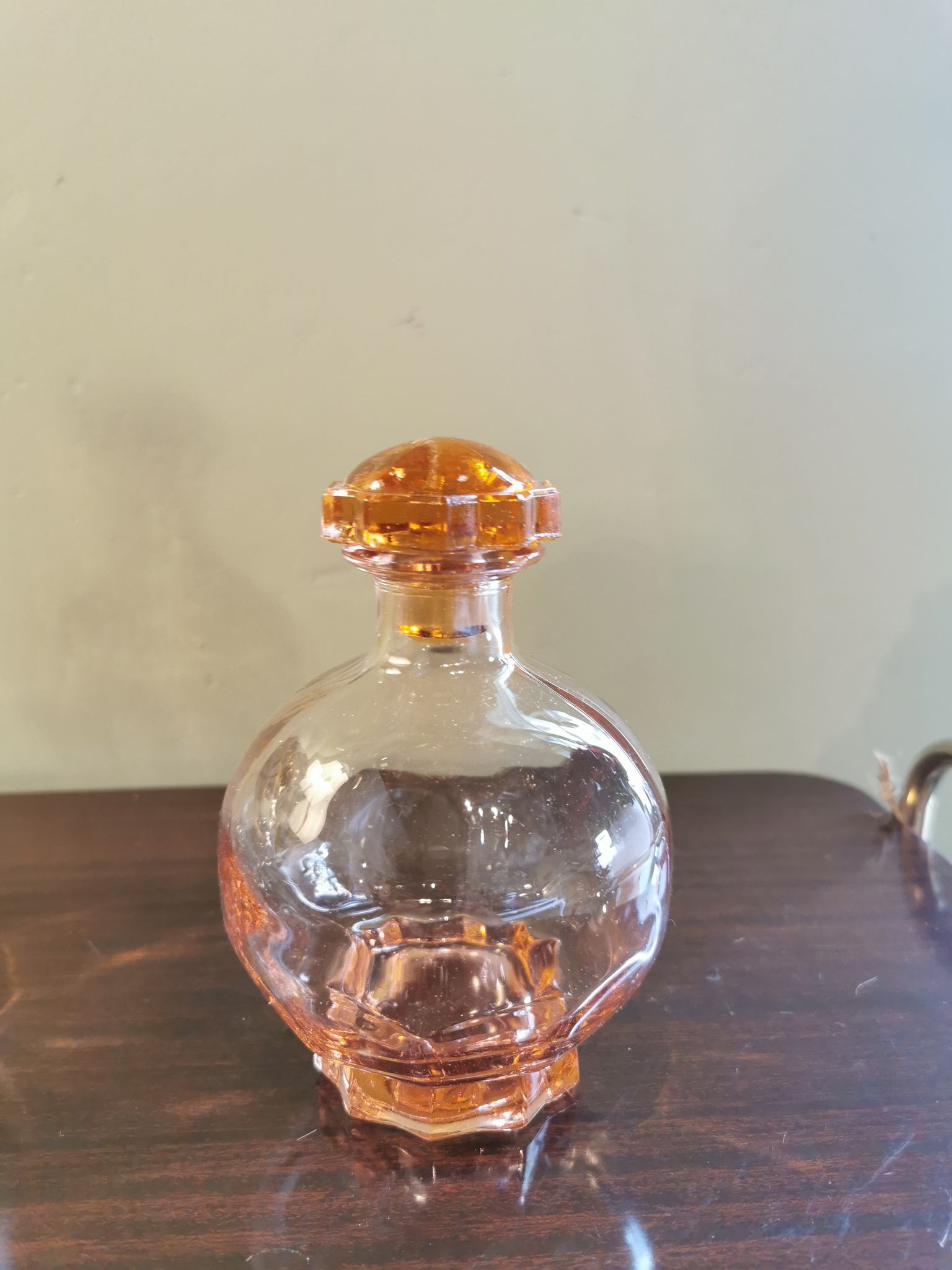 Paire de carafes rondes art déco